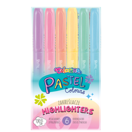 Zakreślacze PASTEL 6 kol Colorino Kids 84965PTR