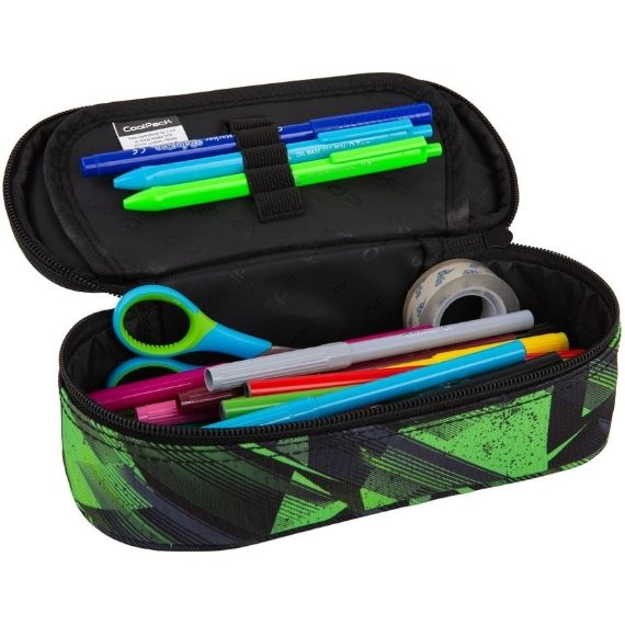Piórnik szkolny CoolPack Campus Green Mirror F062920