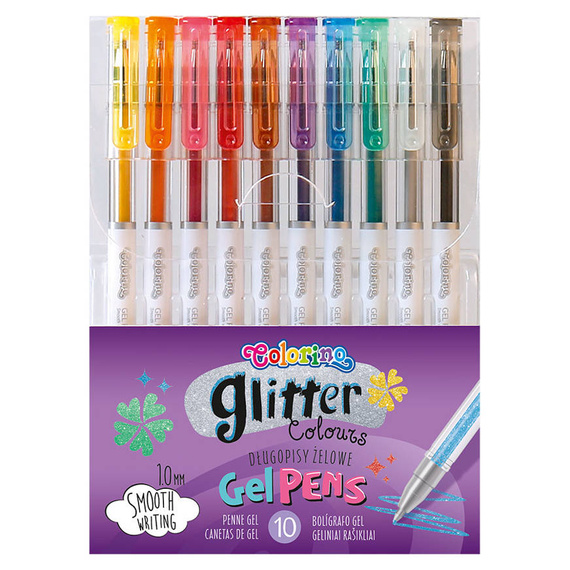 Triangular glitter pens 12 colors Colorino Kids 32469PTR