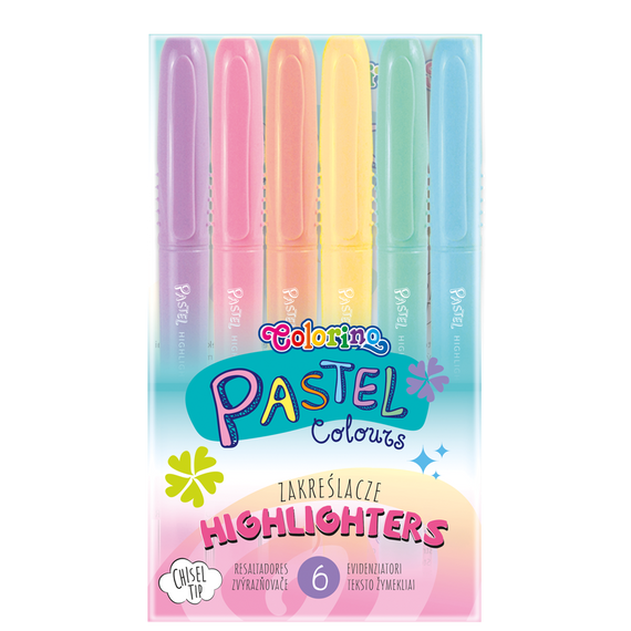 Glitter markers 6 colours Colorino Kids 65641PTR