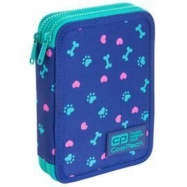 Piórnik szkolny podwójny z wyposażeniem CoolPack Jumper XL Puppy Love 67791CP C77253