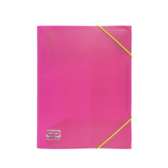 Teczka A4 z gumką Colorino Neon Różowa 52146PTR