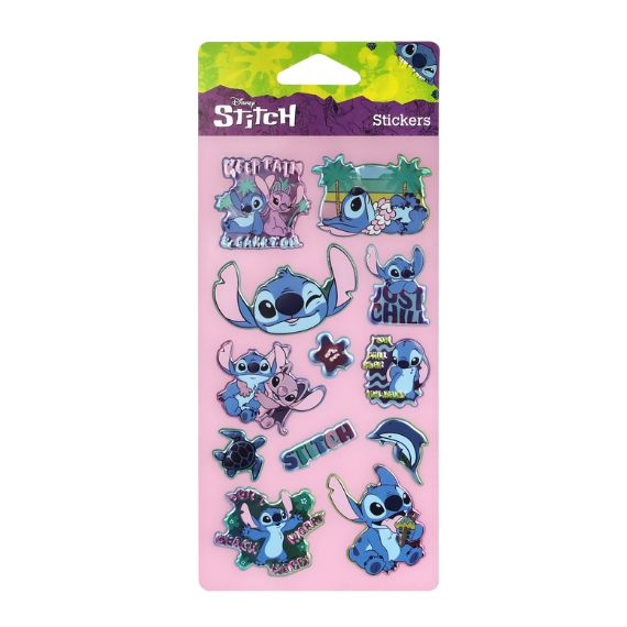 Naklejki wypukłe 12 szt. Stitch Blue Coolpack Disney wzór 3 96601PTR