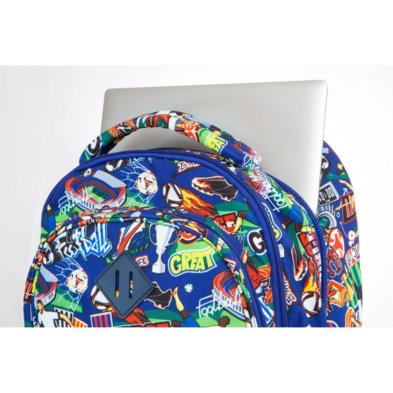 Plecak młodzieżowy na kółkach Coolpack Junior Football Cartoon 26743CP nr B28036