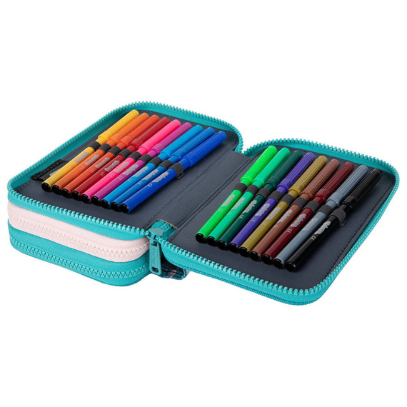 Piórnik szkolny potrójny z wyposażeniem CoolPack Jumper 3 Princess Bunny E67536