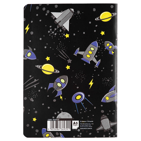 Spiral note book A5 Coolpack Black 94122CP