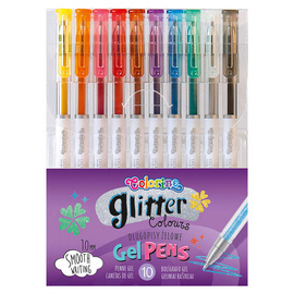 Długopisy żelowe brokatowe 10 kol. Colorino Kids 80929PTR