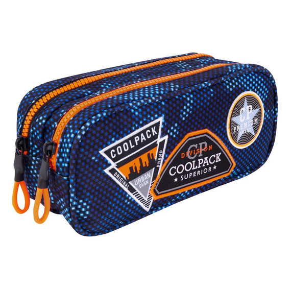 Piórnik szkolny Coolpack Duke Badges Boys Navy 49339CP B65153