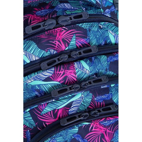 Plecak młodzieżowy szkolny CoolPack Factor Turquoise Jungle 73600CP C02191