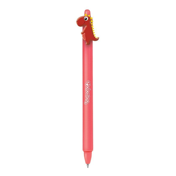 Długopis automatyczny wymazywalny Dinozaury czerwony Colorino School 29928PTR