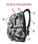 Plecak młodzieżowy Coolpack Break Camouflage Crimson 76562CP nr 871