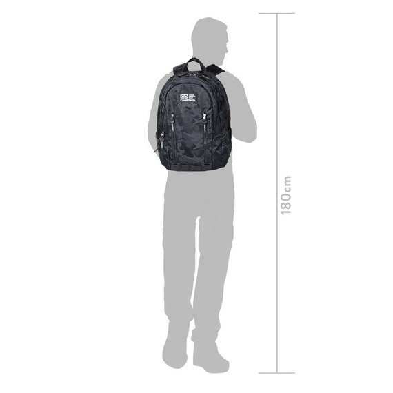 Plecak szkolny CoolPack Impact II Camo Mesh Grey 98250CP nr B31067