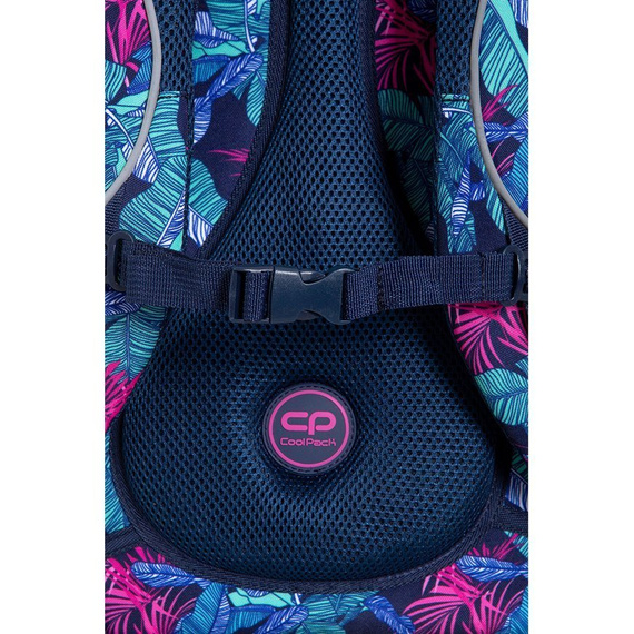 Plecak młodzieżowy szkolny CoolPack Factor Turquoise Jungle 73600CP C02191