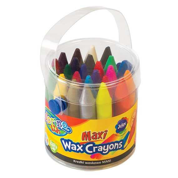 Maxi wax crayons 24 colours Colorino Kids 65580PTR