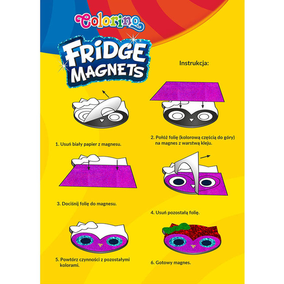 Magnesy na lodówkę jednorożec Colorino Kids 03508PTR_J