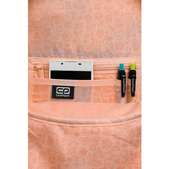 Plecak szkolny Coolpack Rider Powder Peach F109650