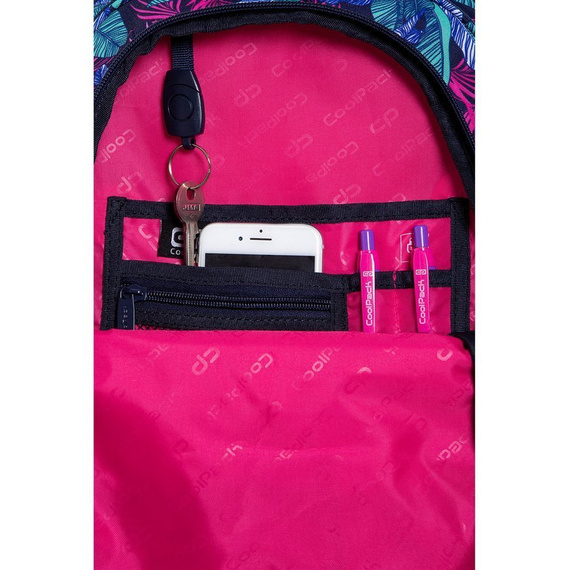 Plecak młodzieżowy szkolny CoolPack Factor Turquoise Jungle 73600CP C02191