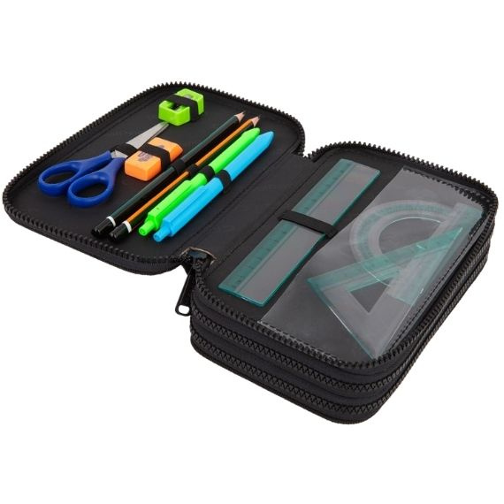 Piórnik potrójny z wyposażeniem CoolPack Jumper 3 Skate Night F067930