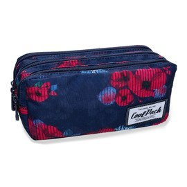 Piórnik szkolny trzykomorowy CoolPack Primus Red Poppy 35585CP nr B60025
