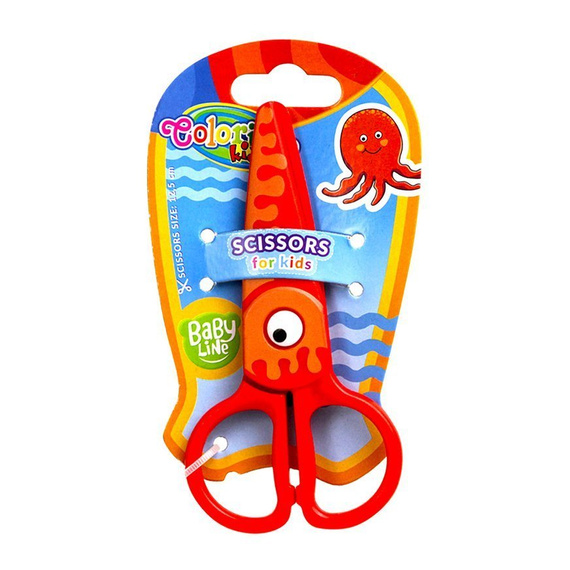 Plastic scissors Octopus Colorino Kids 37275PTR