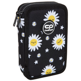 Piórnik szkolny podwójny z wyposażeniem CoolPack Jumper 2 Daisy Black F066817