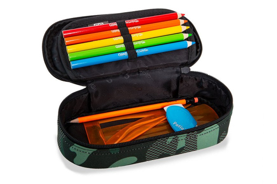 Set Coolpack Camo Pink Badges - Dart backpack and a Campus pencil case