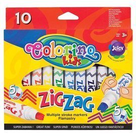 Flamastry Zig Zag 10 kol Colorino Kids 34647PTR