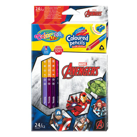 Kredki ołówkowe trójkątne Disney Avengers12/24 Colorino Kids 91406PTR