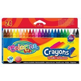 Kredki świecowe 24 kolory Colorino Kids 13895PTR