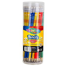 Ołówek z tabliczką mnożenia i gumką TUBA 60 SZT. Colorino Kids 66143PTR_k