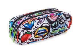 Piórnik szkolny dwukomorowy Coolpack Clever Graffiti 95723CP nr A65201