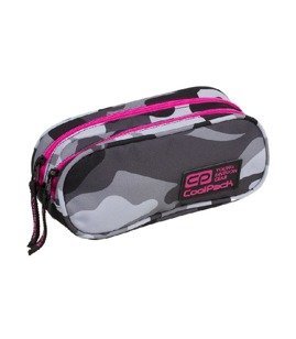 Piórnik szkolny dwukomorowy Coolpack Clever Pink Neon 89036CP nr A360
