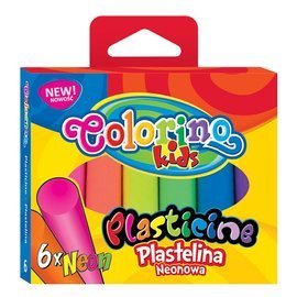 Plastelina 6 kolorów Neon Colorino Kids 42666PTR