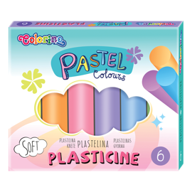 Plastelina 6  kolorów Pastel Colorino Kids 84972PTR