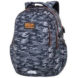 Plecak młodzieżowy szkolny CoolPack Factor Military Grey 73044CP C02186