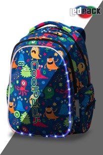 Plecak szkolny Coolpack Joy M LED Funny Monsters 94726CP A20206