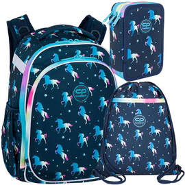 Zestaw Coolpack Blue Unicorn - plecak Turtle, worek Vert i piórnik Jumper 3