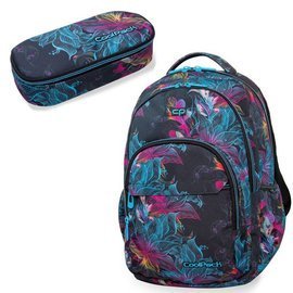 Zestaw Coolpack Vibrant Bloom - plecak Basic Plus i piórnik Campus