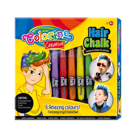 Zestaw pasteli kredowych do włosów 6 szt BOY  Colorino Kids 36988PTR	