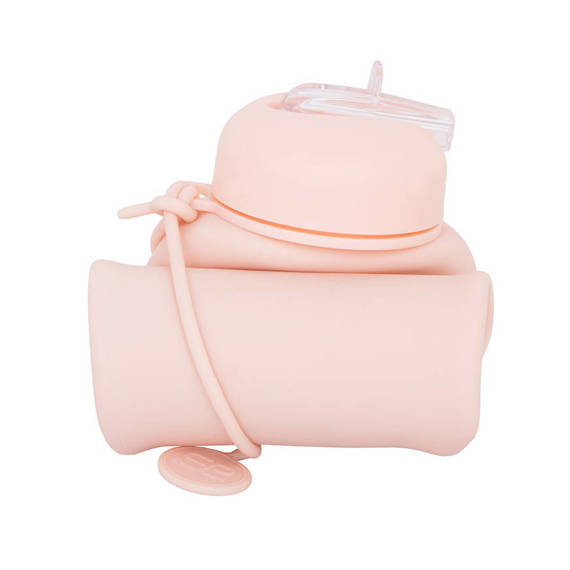 Bidon silikonowy Coolpack Pump 600 ml Powder Peach Z14650