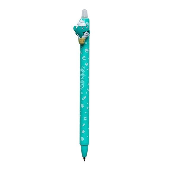 Długopis automatyczny wymazywalny Ice Cream kotek turkusowy Colorino School 53992PTR