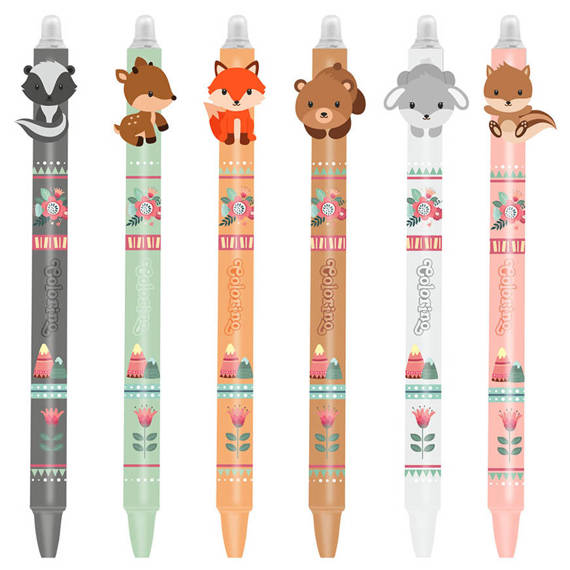 Długopis wymazywalny Colorino Little Foxes Skunks 02718PTR_SKU
