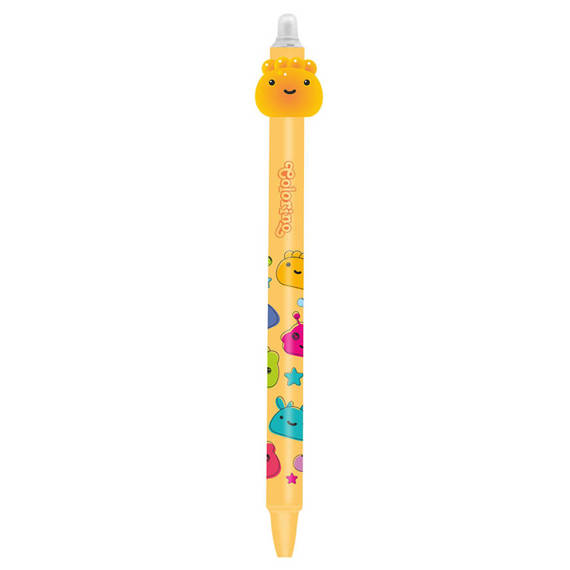 Długopis wymazywalny Colorino Space Jelly Heads Żółty 02701PTR_ZOLTY