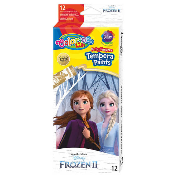 Farby Tempera w tubach 12 ml Frozen Colorino Disney 91062PTR