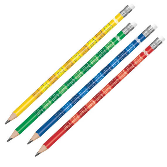 Ołówki z tabliczką mnożenia i gumką 60 szt. Colorino Kids 66143PTR