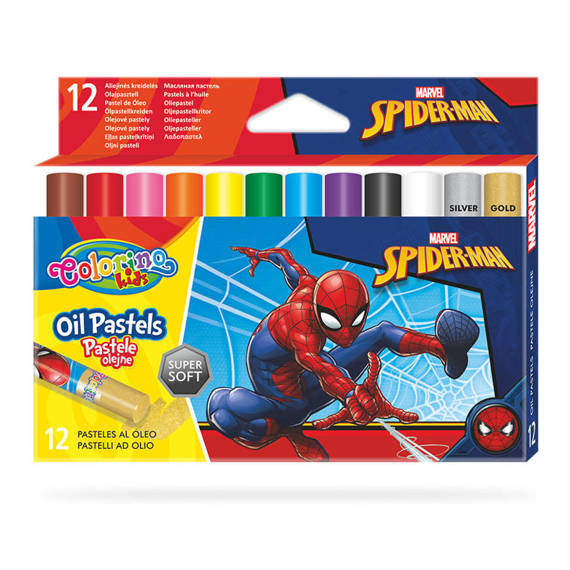 Pastele olejne 12 kol. Spiderman Colorino Disney 91895PTR