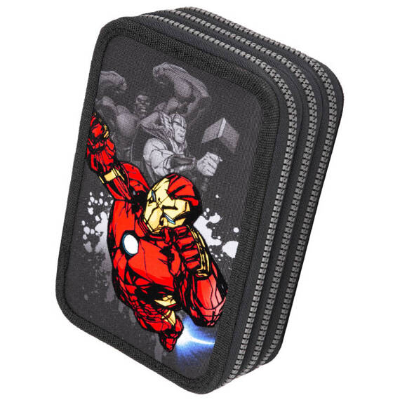 Piórnik potrójny z wyposażeniem Coolpack Jumper 3 Disney Core Avengers F067778