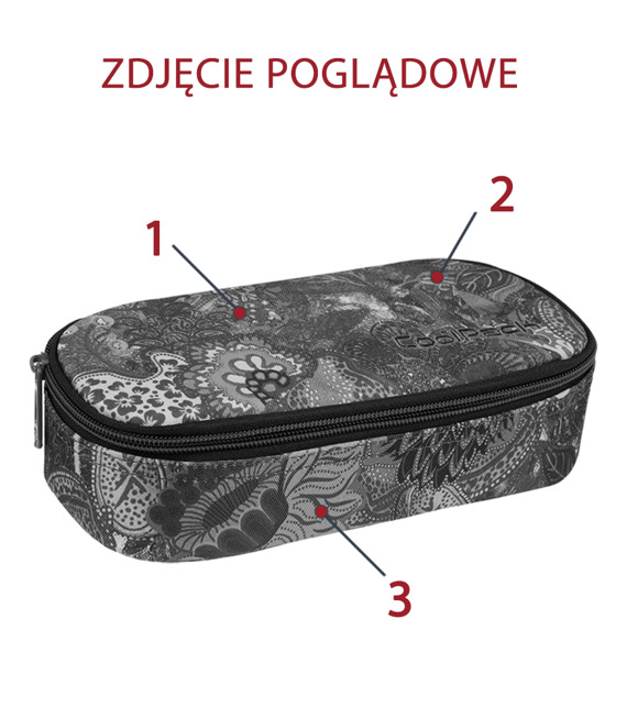 Piórnik szkolny Coolpack Campus Camouflage crimson 73431CP nr 873