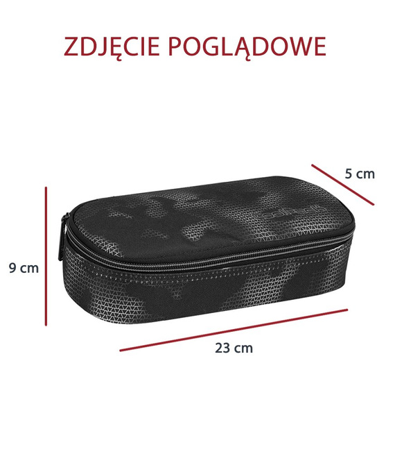 Piórnik szkolny Coolpack Campus Camouflage crimson 73431CP nr 873