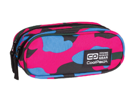 Piórnik szkolny Coolpack Clever Camouflage crimson 76579CP nr 872